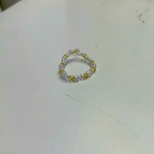 Handmade, beaded ring + mystery item